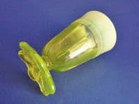 Davidson's Yellow Pearline Glass Posy Vase c1890 (Sold)