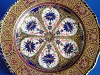 Derby Crown Porcelain Imari Pattern 1691 Cabinet Plate c1887