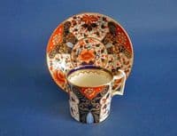 Derby Porcelain Works Imari Pattern Coffee Cup and Saucer c1820 (Sold)