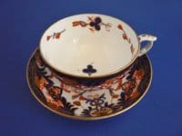 Derby Porcelain Works 'King's Pattern' Tea Cup and Saucer c1820 #1