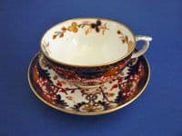 Derby Porcelain Works 'King's Pattern' Tea Cup and Saucer c1820 #2