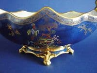 Early Carlton Ware W&R Bleu Royale 'New Mikado' Gondola Bowl c1925
