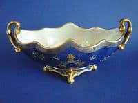 Early Carlton Ware W&R Bleu Royale 'New Mikado' Gondola Bowl c1925