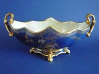 Early Carlton Ware W&R Bleu Royale 'New Mikado' Gondola Bowl c1925
