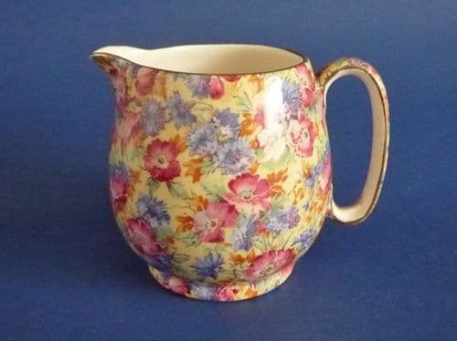 Early Grimwades Royal Winton 'Royalty' Chintz Countess Jug c1936