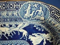Early Herculaneum 'Greek' or 'Etruscan' Pattern Small Platter c1815 (Sold)