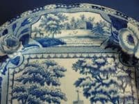 Early John and William Ridgway 'Angus Seats' Series Dinner Plate c1815 #2