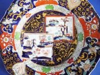 Early Mason's Patent Ironstone China 'Double Landscape' Plate c1825
