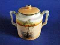 Early Royal Doulton 'Coaching Days' Sucrier Covered Sugar E3804 by Victor Venner c1905