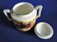 Early Royal Doulton 'Coaching Days' Sucrier Covered Sugar E3804 by Victor Venner c1905