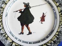 Early Royal Doulton Isaac Walton Ware 'Gallant Fishers' Rack Plate D2312 c1908