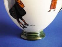 Early Royal Doulton Isaac Walton Ware 'Gallant Fishers' Trophy Vase D2312 c1910