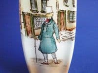 Early Royal Doulton 'Mr Micawber' Dickens Ware Series 'A' 7350 Vase D2973 c1915