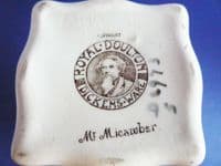 Early Royal Doulton 'Mr Micawber' Dickens Ware Series 'A' 7350 Vase D2973 c1915