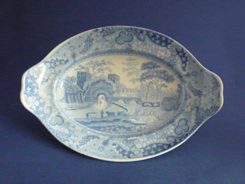 Early Spode 'Castle' Pattern Sauce Tureen Stand c1820 (Sold)