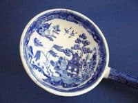 Early Spode Willow Pattern Soup Ladle c1810 (Sold)