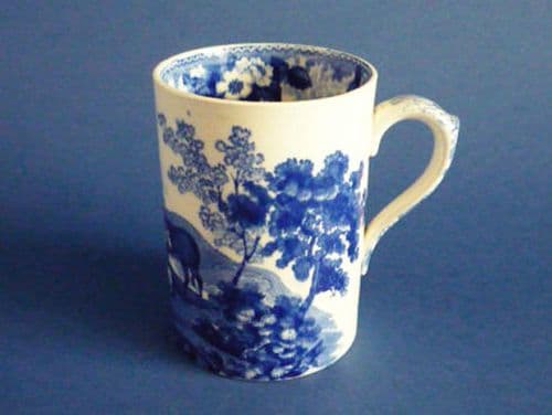 Fine Adams 'Cattle Scenery' Half Pint Mug c1895