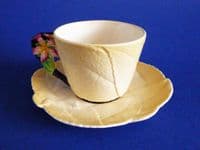 Fine Carlton Ware Yellow 'Apple Blossom' Teacup and Saucer c1939 #2