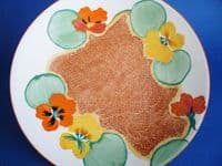 Fine Clarice Cliff Bizarre 'Nasturtium' Large Cake Plate c1932