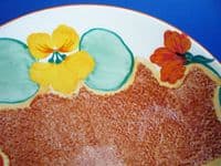 Fine Clarice Cliff Bizarre 'Nasturtium' Large Cake Plate c1932