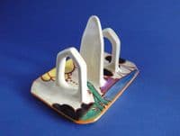 Fine Clarice Cliff Fantasque Bizarre 'Summerhouse' Conical Toast Rack c1931
