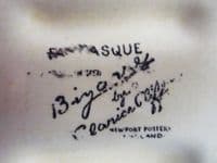 Fine Clarice Cliff Fantasque Bizarre 'Summerhouse' Conical Toast Rack c1931