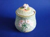 Fine Grimwades Royal Winton Green 'Gera' Preserve Pot c1934 (Sold)