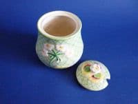 Fine Grimwades Royal Winton Green 'Gera' Preserve Pot c1934 (Sold)