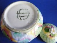 Fine Grimwades Royal Winton Green 'Gera' Preserve Pot c1934 (Sold)