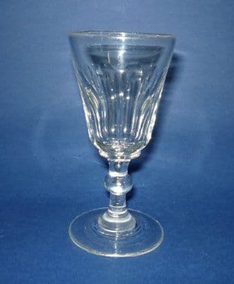 Fine Knopped Stem Drinking Glass c1830