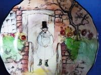 Fine Royal Doulton 'Gaffers' Nut Dish Signed 'Noke' c1939