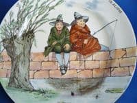 Fine Royal Doulton Series Ware 'Gallant Fishers' Rack Plate D3680 c1925 #2