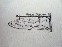 Fine Royal Doulton Series Ware 'Gallant Fishers' Rack Plate D3680 c1925 #2