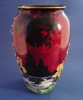Fine Royal Winton Rare Red Lustre 'Mallard Duck' Vase c1935