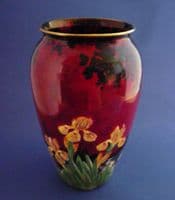Fine Royal Winton Rare Red Lustre 'Mallard Duck' Vase c1935