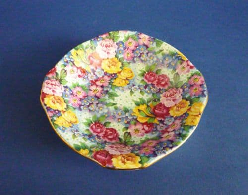 Fine Vintage Grimwades Royal Winton 'Julia' Chintz Dish c1945