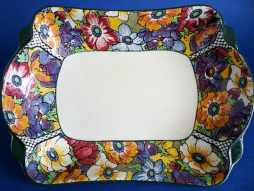 Fine Vintage Royal Doulton 'Anemones B' Series Art Deco Dish D5856 c1941 (Sold)