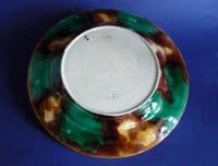 Fine Wedgwood Majolica 'Stanley' pattern Plate c1870
