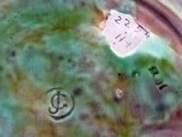 George Jones 'Strawberry Leaves on White Napkin' Majolica Plate c1870