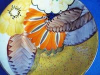 Gray's Pottery Art Deco Floral Design A2112 Coffee Can and Saucer c1934 #2