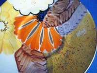 Gray's Pottery Art Deco Floral Design A2112 Coffee Can and Saucer c1934 (Sold)