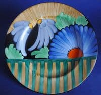 Gray's Pottery Art Deco Hand Painted 'Hampton' Floral Wall Plate c1930 #2 (Sold)
