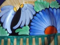 Gray's Pottery Art Deco Hand Painted 'Hampton' Floral Wall Plate c1930 #2 (Sold)