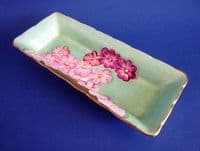 Gray's Pottery Art Deco Pink and Green Floral Dish c1932 (Sold)
