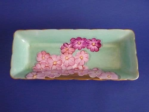 Gray's Pottery Art Deco Pink and Green Floral Dish c1932 (Sold)