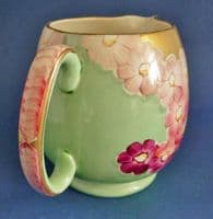 Gray's Pottery Art Deco Pink and Green Floral Jug c1932