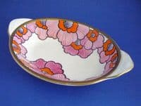 Gray's Pottery Floral Pattern 8533 Art Deco Dish c1929