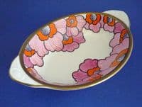 Gray's Pottery Floral Pattern 8533 Art Deco Dish c1929