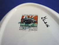 Gray's Pottery Floral Pattern 8533 Art Deco Dish c1929