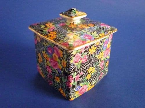 Grimwade's Royal Winton 'Cromer' Chintz Ascot Preserve Pot c1939 (Sold)